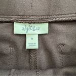 Style & Co chocolate brown pull on leggings, size M Photo 5