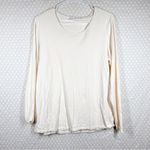 Peruvian Connection  Cream Pima Cotton Long Sleeve Top‎ Photo 1