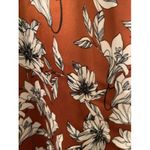 La Ligne x Target Women's Plus Size 4X Floral Print Satin Pants Trousers Brown Photo 6