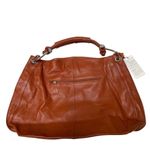Vicenzo brown leather extra large hobo bag Melissa artsy work commute shoulder Brown Size XL Photo 4