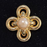 Joan Rivers  Gold and Pearl Brooch Photo 0