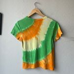 The Elder Statesman Tri Void Cashmere Blend Orange Green Yellow Tie Dye Shirt XS Photo 5