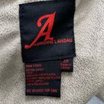 Adrienne Landau 2X Faux Fur Coat Hooded Marbled Animal Print Plush Brown Jacket Photo 4