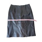 Mixit Vintage 1990’s Black Genuine Leather High Waisted Pencil Skirt Size 6 Photo 7