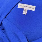 Dress the Population NEW  Tiffany One Shoulder Midi Dress Electric Blue sz XL Photo 5