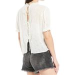 Free People  Letters Fo Juliet Eyelet Top In Ivory Photo 3