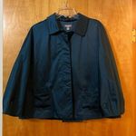 J.Jill Blazer Jacket Top Lantern Sleeve Peacock Blue Pleated Back NWT Medium Photo 0