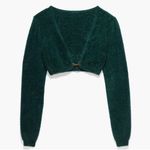 Savage X Fenty Fluff It Up green pj crop top women’s size large Photo 0