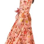 Celia B Orchid Midi Dress In Peach Size S Photo 1