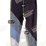 Betsey Johnson Cool Leopard Legging Size Medium Gray Blue Leopard Workout Yoga Photo 4