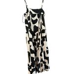 Abel the label Anthropologie  Women's Black White Tiered Jumper Maxi Dress Size M Photo 1