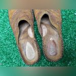 Clarks Artisan Collection Women's Stitched Wedge Mule Clog Rust Brown Leather 10 Photo 7