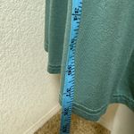 Kori  America‎ Blue Green Ruffled Tiered Mini Dress Size Medium Stretchy Boho Photo 4