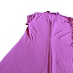 Eileen Fisher  Purple Shirt Dress Shift Fit Stretchy Monochrome Bold Size Medium Photo 2