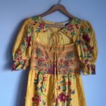 Farm Rio Flower Dream Floral Smocked Puff Sleeve Maxi Dress Photo 5