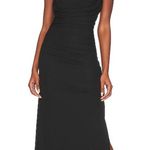 LPA Naima Ruched Maxi Dress in Black Small Photo 0