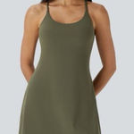 Halara Olive Green‎ Active Dress With Built In Shorts Size XL Photo 0