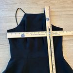Black Halo  A-line Halter High Neck Sleeveless Midi Dress Cocktail Size 4 Photo 3
