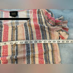 W5  Ribbed Short Sleeve Cream Short Ruffle Sleeve Wooden Button Blouse Size M Photo 10