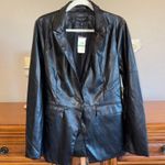 Laundry by Shelli Segal Vegan Leather Blazer – Size Large, NWT Sold Out Photo 2