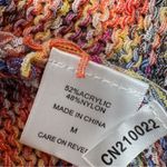 Gabrielle Union Marled Rainbow Knit Shrug Sweater Long Sleeve Multicolor Medium Photo 9