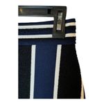 Diane Von Furstenberg Diane Von‎ Furstenberg Skirt Women Small Blue Black Striped Knit Terry Pencil Photo 4