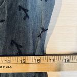 Vintage Maxi Blue Denim SS Hooded Button Shirt Dress Embroidered Size M Photo 12