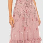 Mac Duggal 9212 Embellished High Neck Cap Sleeve A Line Dress Pink 12 Photo 1