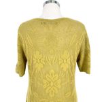 Gudrun Sjödén Open Knit Floral Dress Green Short Sleeve Scoop Neck Size Medium Photo 7