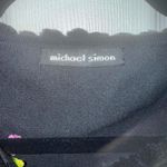 Vintage Michael Simon colorful criss cross mesh ribbon cardigan sweater Black Size L Photo 2