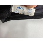 Vintage OLGA Nightgown Black 32 Full Length Underwire Lace Bra 92240 Nylon Photo 3