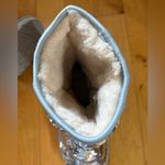 UGG  Womens Classic Short Sequin Sparkles Boots Silver Pink Reversible Sz 8 EUC Photo 6