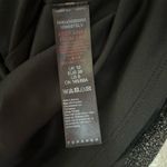 Topshop Charcoal Silver Glitter Metallic Ruched Front Ruffled Mini Party Dress M Photo 10