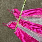 Victoria's Secret  Hot Pink Satin Lace Babydoll Lingerie Cami Chemise Top Size S Photo 2
