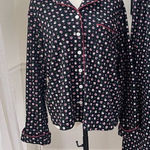 Lucky Brand Women’s 2pc Long Pajama Set Black Pink L Photo 0