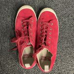Palladium  Red Suede Sneakers Size 9 Comfy Womens Photo 1