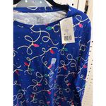kim rogers  Women's Christmas Lights Print Long Sleeve‎ T-Shirt Top - Large Photo 2