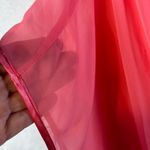 In Bloom by Jonquil Pink Sheer Kimono Robe M Belted Butterfly Sleeve Size M Photo 3