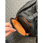 Harley Davidson  Small Leather Backpack Biker Black 2000s Vintage Purse Y2K Photo 2