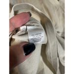 Ann Taylor  Long Sleeve V-Neck Top Dressy Wrap Style Beige Blouse Women's Med Photo 7