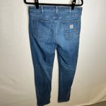 Carhartt  Womens Slim Fit Tall Jeans Size 12 Blue Denim‎ Classic Casual Photo 3