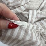 Lucky Brand Size S Dress Button Down Maxi Shirt Striped Lightweight Cap Sleeve Photo 6