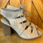 Rampage  Women's Size 9.5 Emmie Strappy Heel Sandals Tan Photo 0