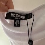 Missguided NEW!!  Petite White Bardot Puff Short Sleeve Bodysuit Photo 2