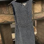 Banana Republic Dress Black and White Sleeveless Sheath Midi Dress size 4P Photo 0