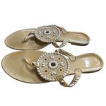 Jack Rogers Gold GEORGICA Jelly Sandals size 10 Photo 2