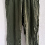 Old Navy  Womens Large Green High Rise Straight Linen Blend Pants Coastal Photo 0