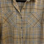 Universal Threads Universal Thread Golden Flannel Button Down Top Medium Photo 10