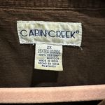 Vintage Cabin Creek Barn Coat Army Green Corduroy Trim Classic Preppy 2XL Size XXL Photo 9
