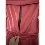 Eliza J CORAL SATIN SHEATH MIDI DRESS Size 10 Photo 4